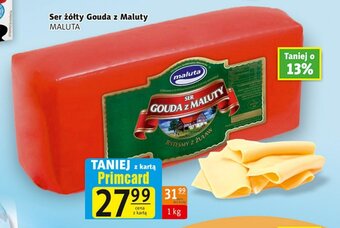 Prim Market Maluta Ser żółty Gouda z Maluty 1 kg oferta