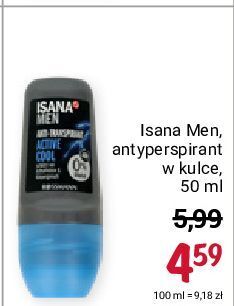 Rossmann Dezodorant active cool isana for men oferta