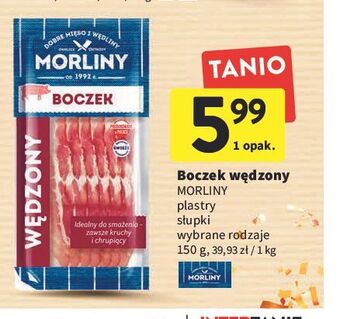 Intermarche Boczek wędzony plastry morliny oferta
