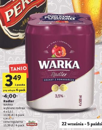 Intermarche Piwo warka radler granat z pomarańczą oferta