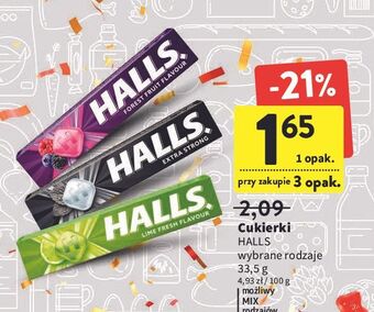Intermarche Drops extra strong halls oferta