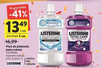 Intermarche Płyn do płukania ust clean mint listerine total care oferta