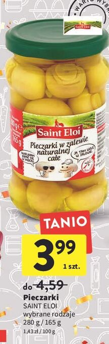 Intermarche Pieczarki marynowane całe saint eloi oferta