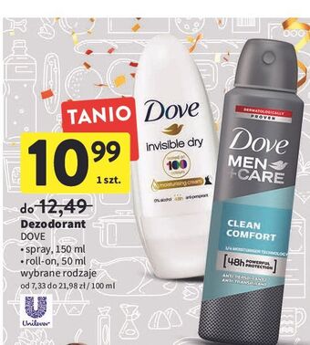 Intermarche Dezodorant clean comfort dove men+care oferta