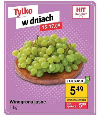 Stokrotka Winogrona jasne 1 kg oferta