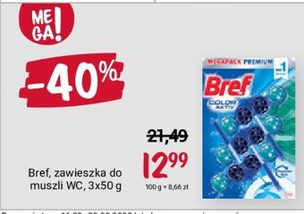 Rossmann Zawieszka do wc eukaliptus bref color aktiv (wcześniej blue active) oferta