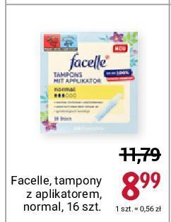 Rossmann Tampony normal z aplikatorem facelle oferta