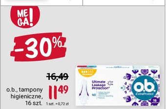 Rossmann Tampony normal o.b. extra protect oferta
