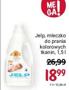 Rossmann Hipoalergiczne mleczko do prania kolorów jelp 0+ (dawniej soft) oferta