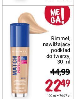 Rossmann Podkład rimmel match perfection oferta