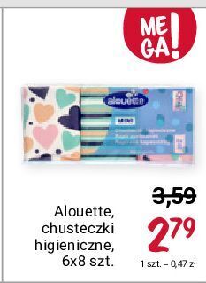 Rossmann Chusteczki higieniczne 4 warstwowe alouette oferta