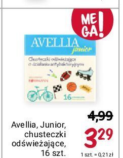 Rossmann Chusteczki odświeżające antybakteryjne junior avellia oferta