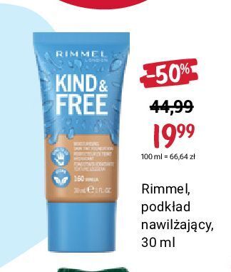 Rossmann Podkład do twarzy 210 rimmel kind & free oferta