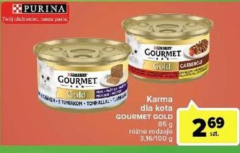 Carrefour Market Karma dla kota z tuńczykiem purina gourmet gold oferta
