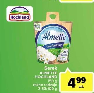Carrefour Market Serek śmietankowy hochland almette oferta
