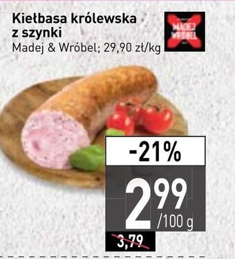 Stokrotka Madej & Wróbel Kiełbasa królewska z szynki 100 g oferta