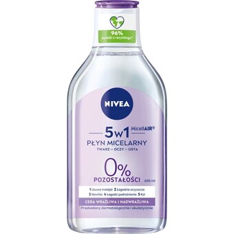Sekret Urody Nivea micellair 5w1 płyn micelarny cera wrażliwa i nadwrażliwa 400 ml oferta