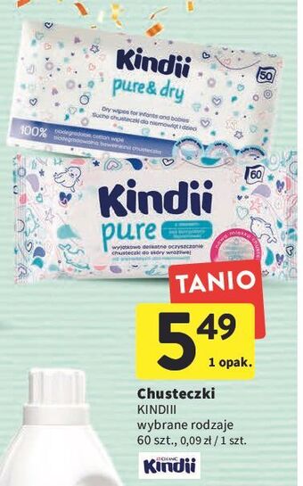 Intermarche Chusteczki wilgotne pure cleanic kindii oferta