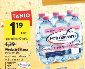 Intermarche Woda niegazowana primavera oferta