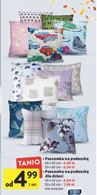 Intermarche Poszewka na poduszkę 40 x cm textim oferta