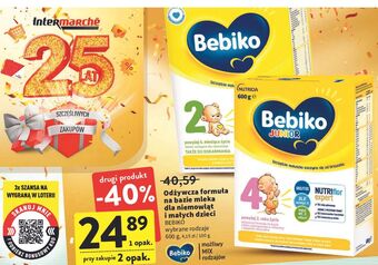 Intermarche Mleko 4 bebiko junior oferta