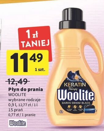 Intermarche Płyn do prania dark woolite keratin oferta
