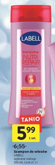 Intermarche Szampon do włosów nutri repair labell oferta