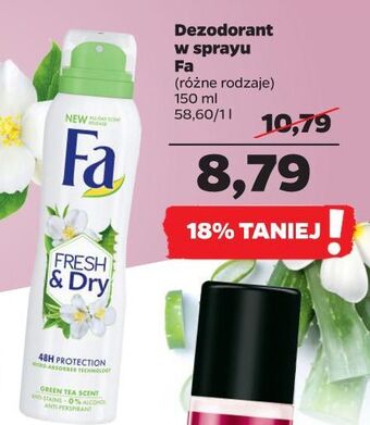 Netto Dezodorant green tea fa fresh & dry oferta