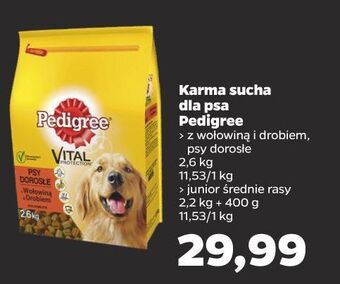 Netto Karma dla psa wołowina drób pedigree vital oferta