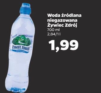 Netto Woda niegazowana żywiec zdrój oferta