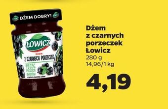 Netto Dżem z czarnej porzeczki łowicz oferta