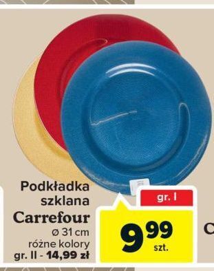 Carrefour Podkładka szklana gr ii carrefour oferta
