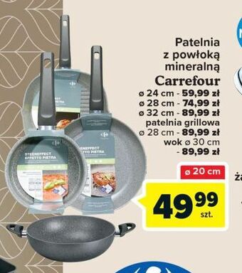 Carrefour Patelnia z powłoką mineralną 32 cm carrefour oferta