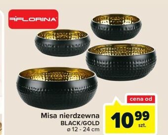 Carrefour Misa nierdzewna black/gold 24 cm florina (florentyna) oferta