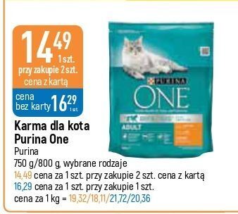 E.Leclerc Karma dla kota adult kurczak i pełne ziarna purina one oferta