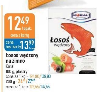 Łosoś wędzony koral (graal)
