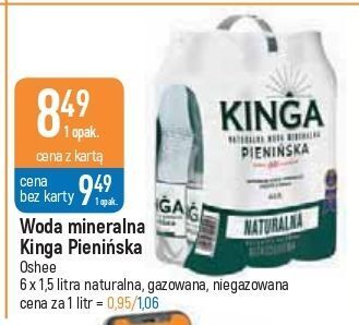 E.Leclerc Woda niegazowana kinga pienińska oferta