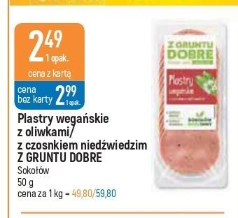 E.Leclerc Plastry wegańskie z oliwkami sokołów z gruntu dobre oferta