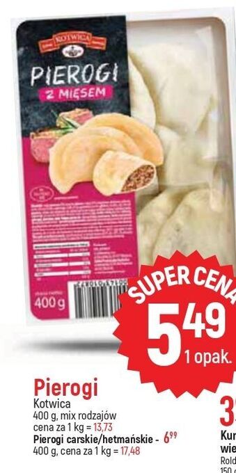 E.Leclerc Pierogi z mięsem kotwica oferta