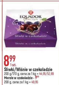 E.Leclerc Śliwki w czekoladzie wiodąca marka equador oferta