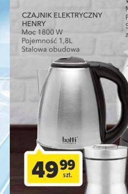 Carrefour Czajnik henry inox 1.8 l botti electronic oferta
