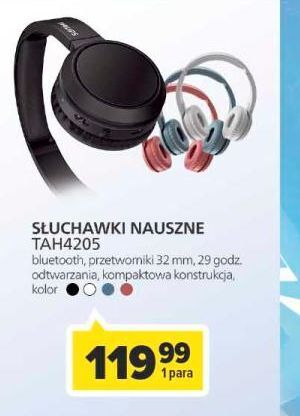 Carrefour Słuchawki tah4205wt/00 białe philips oferta