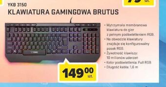 Carrefour Klawiatura gamingowa brutus ykb 3150 yenkee oferta