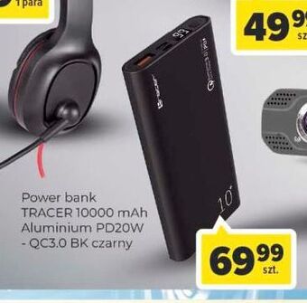 Carrefour Powerbank 10000 mah czarny tracer oferta