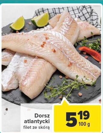 Carrefour Dorsz atlantycki filet ze skórą oferta