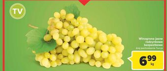 Carrefour Winogrona jasne bezpestkowe oferta