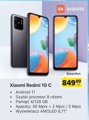 Smartfon redmi 10c 4/128gb xiaomi