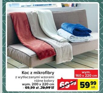 Carrefour Koc z mikrofibry 200 x 220 cm oferta