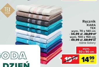 Carrefour Ręcznik kiara 100 x 150 cm tex oferta