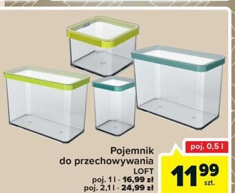 Carrefour Pojemnik kwadratowy loft 500 ml rotho oferta